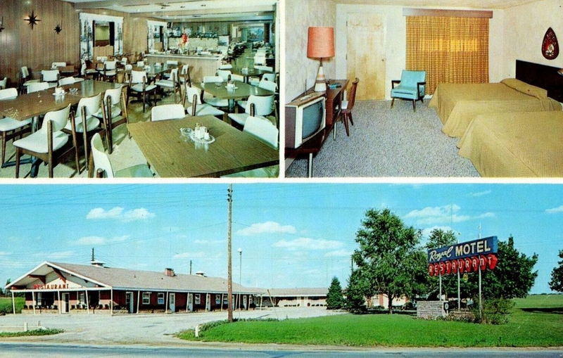 Mark III Grille & Bar and Inn (Royal Motel & Restaurant) - Vintage Postcard (newer photo)